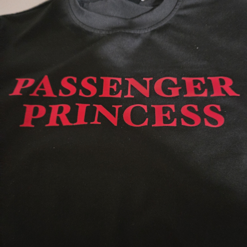 SHEIN Kids Black Tee with Red Print